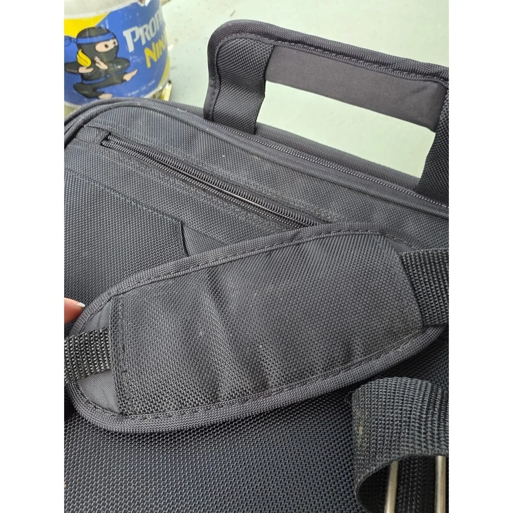 Dell Black Ballistic Nylon Laptop Messenger Bag Briefcase Professional Travel Z2